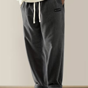 Cordhose – Lässige Herrenhose mit Kordelzug und geradem Bein-Fashion Peak