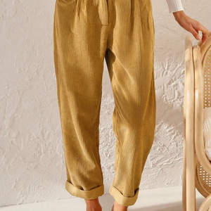 Cordhosen | Kord | Hohe Taille | Baggy Pants | Damenhosen-Fashion Peak