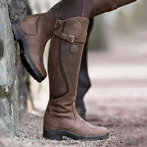 Lederstiefel – Wasserdicht – Rutschfest – Kniehohe Stiefel – Damenstiefel-Fashion Peak