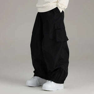 Schneehose | Baggy | Locker sitzend | Cargohose | Damen-Skihose-Fashion Peak
