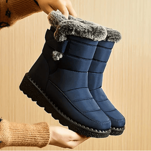 Schneestiefel – Wasserdichte Winterstiefel mit Fellfutter für Damen-Fashion Peak