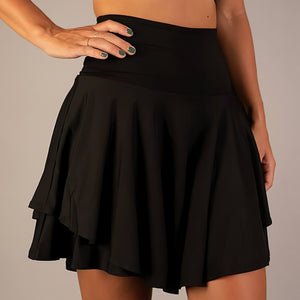 Sportrock Damen mit Innenshorts | High Waist Tennisrock Skort-Fashion Peak