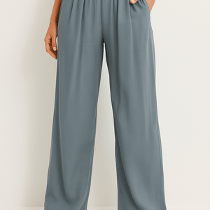 Weite Hosen – Fließende Damenhosen mit hoher Taille-Fashion Peak