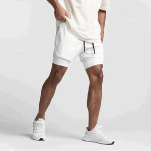 2-in-1-Shorts – Schnell trocknende Sport-Laufshorts für Männer-Fashion Peak