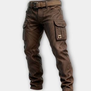 Cargohose | Braun | Utility-Taschen | Outdoor-Hose | Herrenhose-Fashion Peak