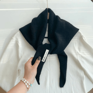 Dreieckiger Strickschal | Klein | Warm | Dreieckiger Halsschal | Damenschal-Fashion Peak