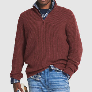 Pullover mit Viertelreißverschluss | Pullover mit halbem Reißverschluss | Pullover | Strickpullover | Herrenpullover-Fashion Peak