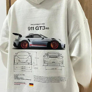 Racing Hoodie – Locker geschnitten – Bedruckt – Oversized Hoodie – Hoodie für Männer-Fashion Peak