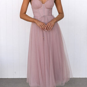 Tüllkleid | Ärmellos | Midi | Korsettkleid | Cocktailkleid-Fashion Peak
