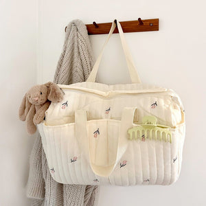 Wickeltasche | Gesteppte Kinderwagen Tasche | Viele Fächer-Fashion Peak